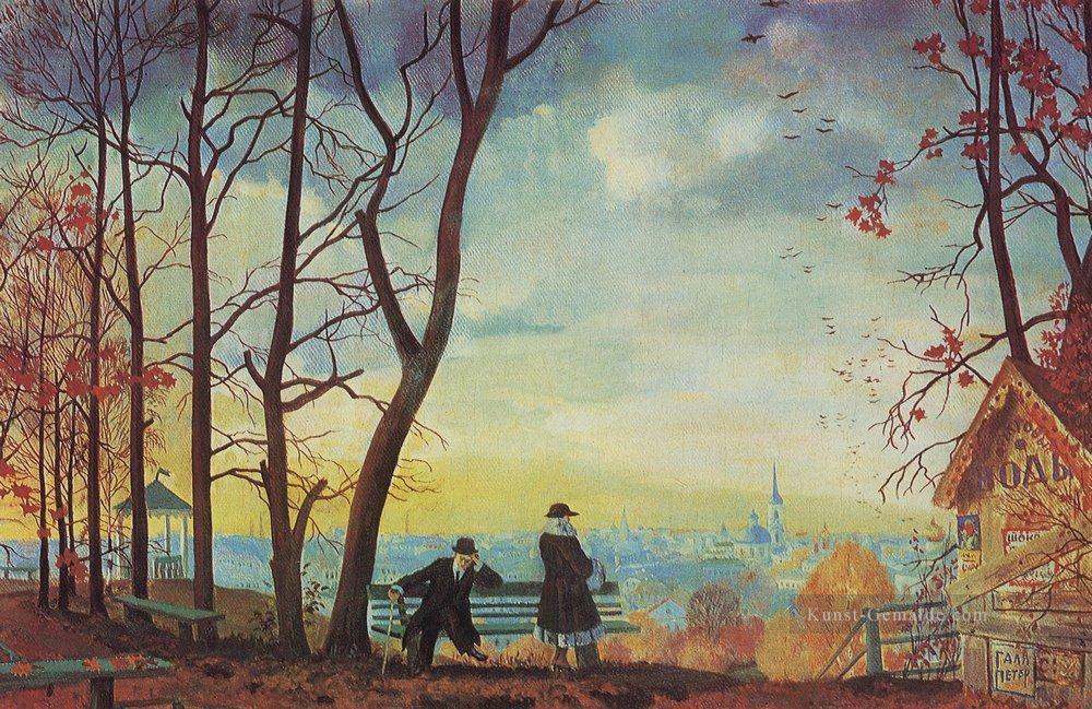 Herbst 1918 Boris Michailowitsch Kustodiew Ölgemälde